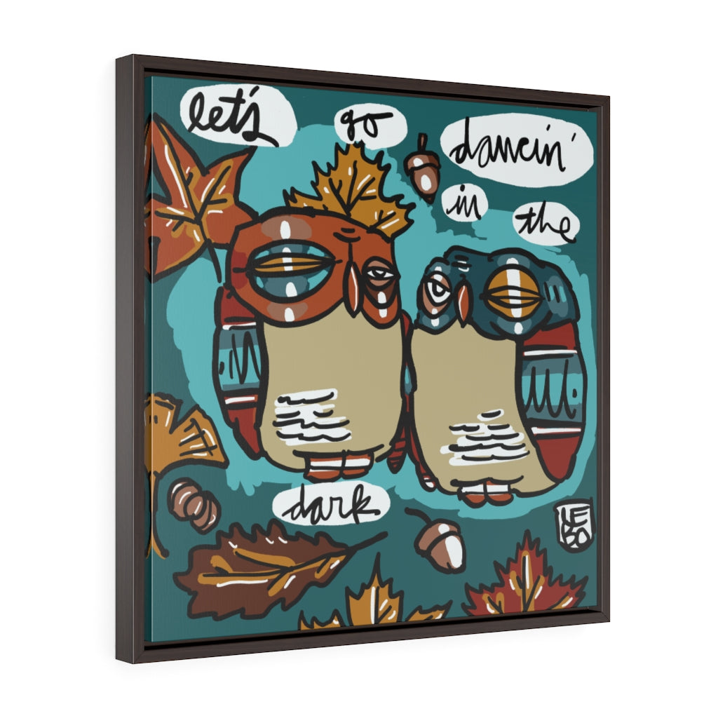 Let's Go Dancin' in the Dark - Lebo Framed Premium Gallery Wrap Canvas